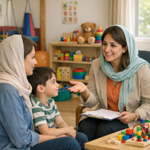 آموزش والدین و تقویت تعامل والد–کودک برای درمان مشکلات تنظیم هیجان در مرکز ماهان